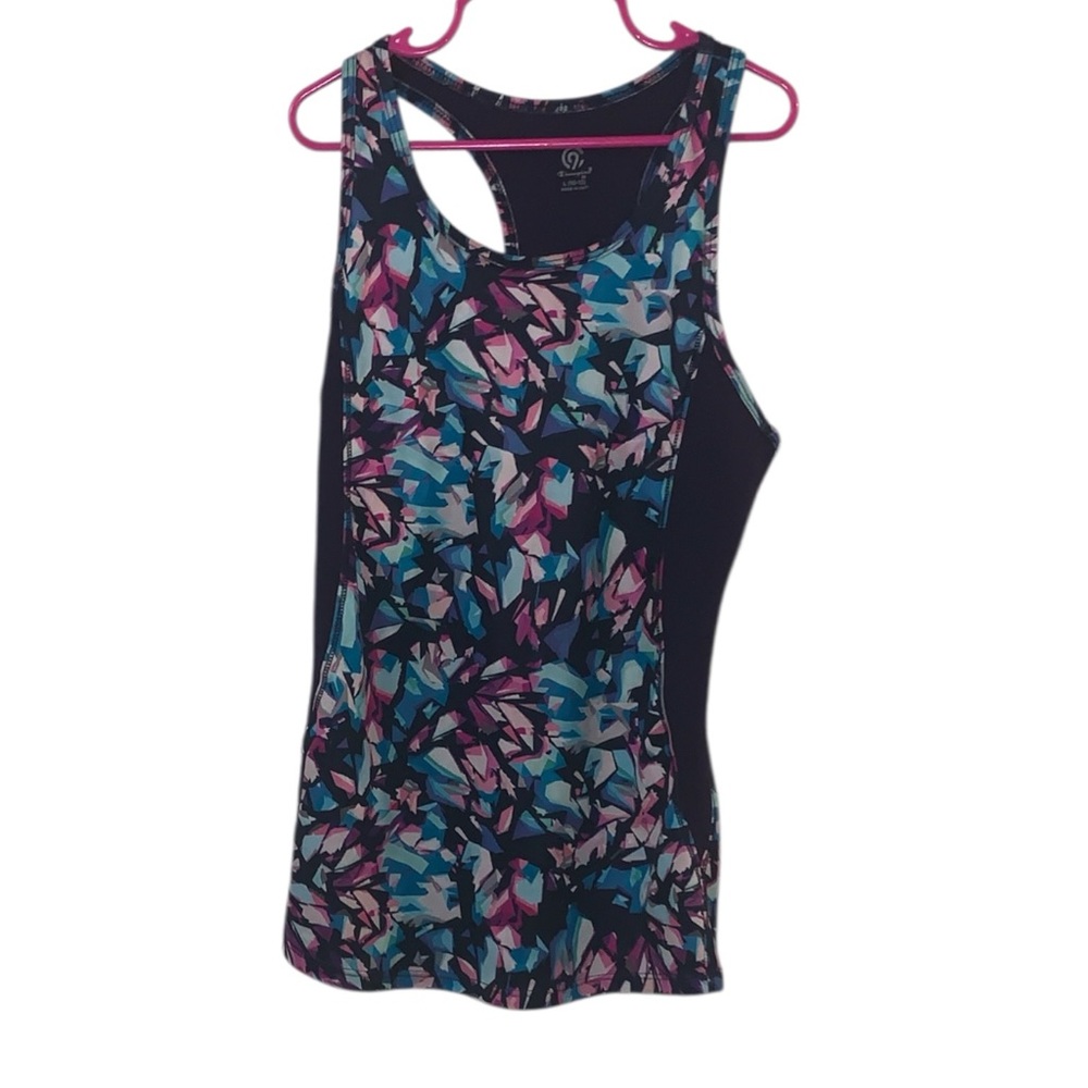 Champion Girls Large Colorful Patterned Racerback Athletic Tank Top